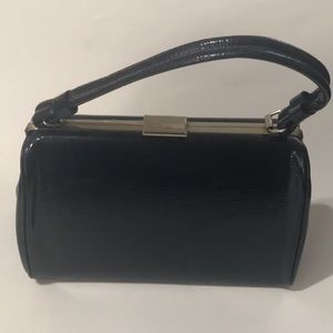 CLASSY VTG BLUE HANDBAG PURSE BAG